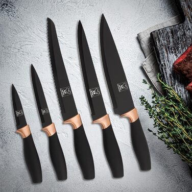 Набір ножів Chefhoablorn 15 предметів: професійний кухонний набір з нержавіючої сталі, 15 ножів у блоці