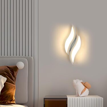 LED настінний світильник Dorlink, сучасна лампа для спальні, вітальні, коридору, сходинок, тепле біле світло 3000K, стиль Арт Деко, листя