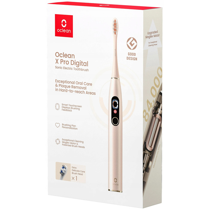Звукова зубна щітка Oclean X Pro Digital, золотиста
