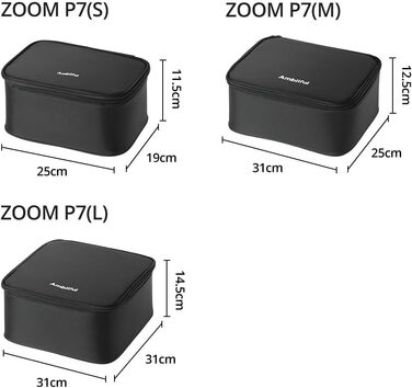 Сумка для фотоапарата AMBITFU Zoom P7 з піною та сіткою (S+M+L) для дронів та аксесуарів