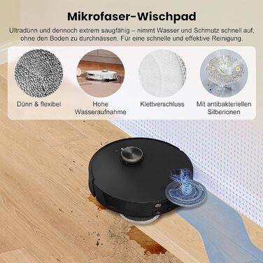 Набір аксесуарів для робота-пилососа Dreame L20 Ultra: 2 щітки, 6 мішків, 4 серветки, 4 фільтри HEPA, 4 бокові щітки, 1 щітка для очищення