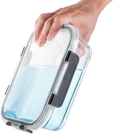 Набір контейнерів для їжі Igluu Meal Prep (10 шт.) – Borosilikatglas, BPA-free, мікрохвильова піч, морозильна камера, посудомийна машина, 370 & 1050 мл