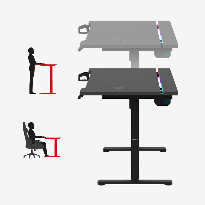 Електричний стіл Huzaro Hero 8.7 RGB LED