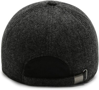 Кепка бейсболка для чоловіків на зиму, 57-61 см (колір коричневий)