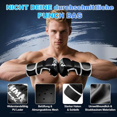 Стендова боксерська груша для дорослих та підлітків, 175 см, міцна боксерська груша для ударів, комплект з боксерськими рукавичками та електричним насосом, боксерська груша для чоловіків, ідеальна для тренувань MMA та кікбоксингу