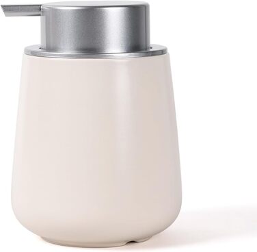 Дозатор для миючого засобу BosilunLife, 350 мл, наповнюваний, велика кнопка, стильний, неслизький, BPA-free для кухні та ванної кімнати