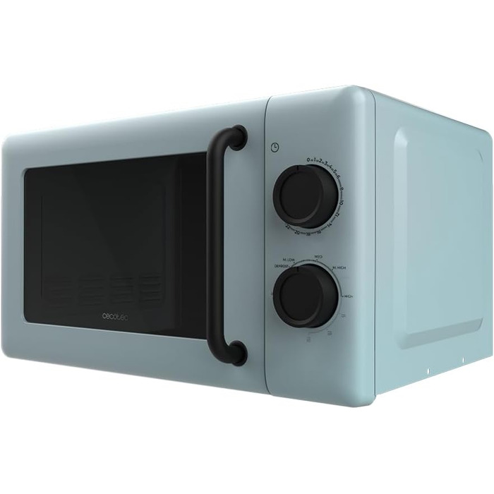 Мікрохвильова піч Cecotec Proclean 3010 Green 20L, 700W, 6 режимів, з таймером, внутрішньою підсвіткою та функцією розморожування