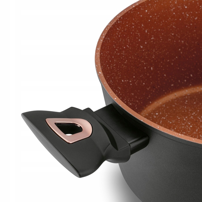 Набір каструль та сковорідок Starke Pro Dark Copper (10 предметів) для індукційних та газових плит