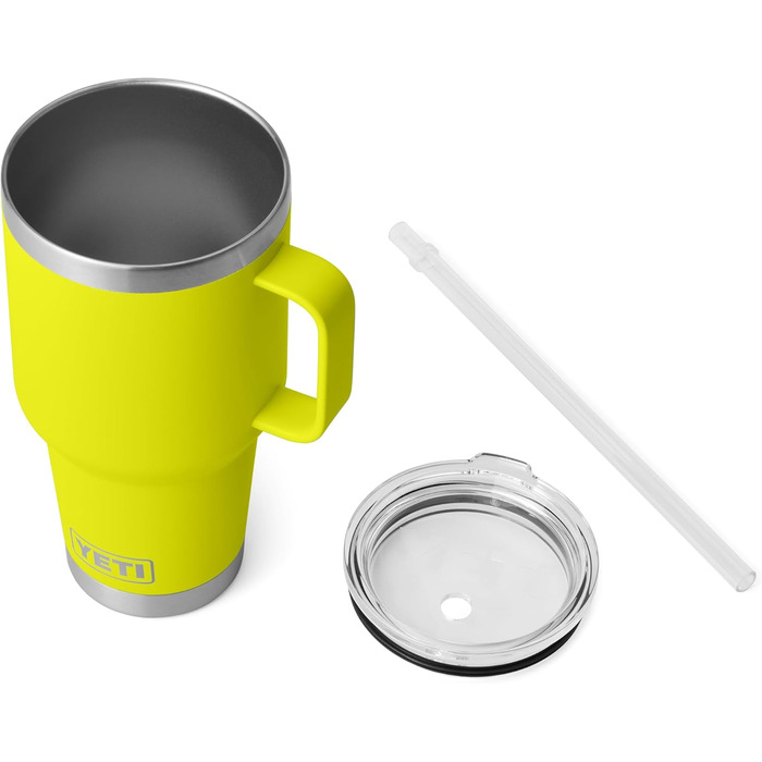 YETI Rambler 35 oz Stainless Steel Vacuum Insulated Straw Mug - Firefly Yellow