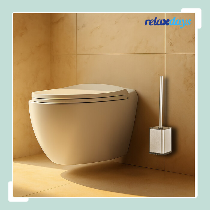 Relaxdays Toilet Brush with Wall Holder