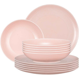 Сервіз Seltmann Weiden Amina білий (рожевий) 12-ти частинний