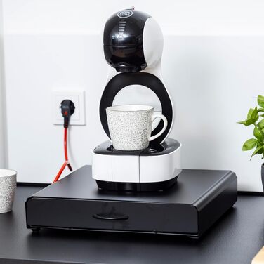 Тримач для капсул Nespresso Gadgy - органайзер для 50 капсул, нержавіюча сталь, чорний