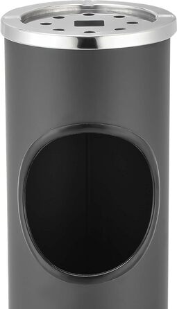 Металева підставка-попільниця для вулиці та дому, чорна. Відро для сміття, стійка, для входу, анти-вітер.