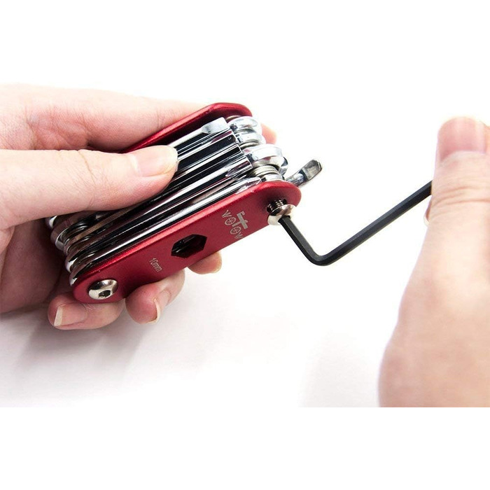 Набір інструментів для велосипеда WOTOW 16 в 1: багатофункціональний, складаний, для професійного ремонту та їзди на велосипеді