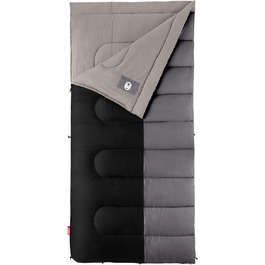 Сплячий мішок Coleman Biscayne Big & Tall - 4,4°C, для високих та великих людей, сірий, з мішком, машинне прання, без ПФУ