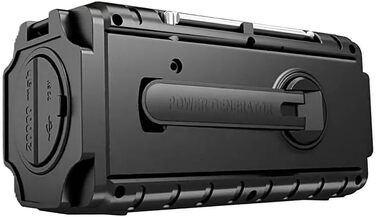 Радіостанція на сонячній батареї та з ручним заводом 20000mAh, AM/FM/SW, USB-зарядка, SOS-сигнал, для кемпінгу та надзвичайних ситуацій, оранжевий