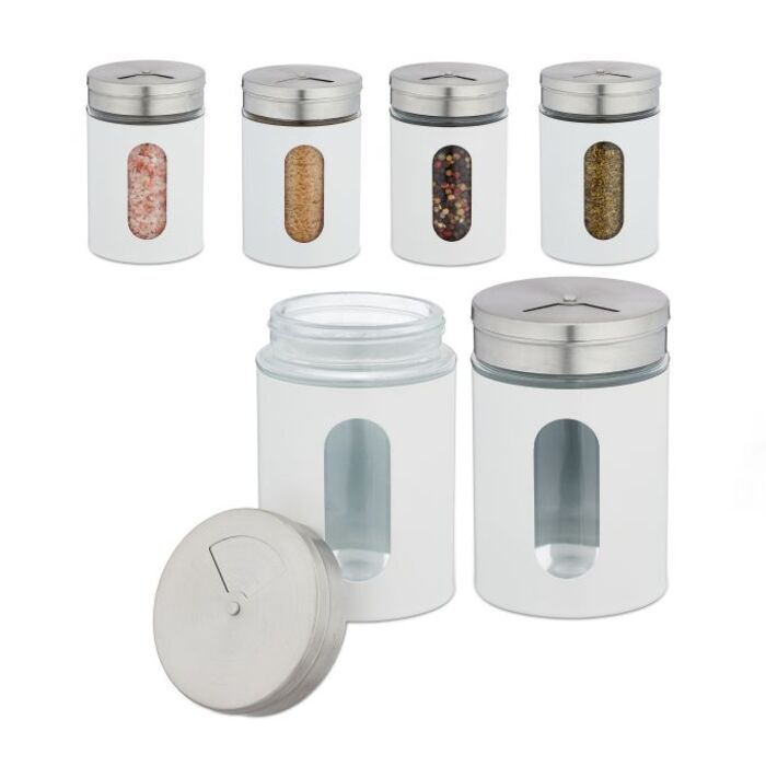 Relaxdays XL Spice Shaker Set of 6