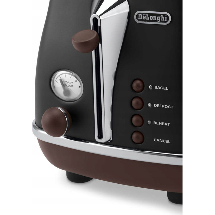 Тостер De'Longhi CTOV 2103.BK, чорний, 900 Вт