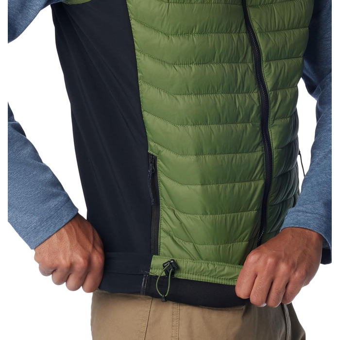 Жилет Columbia Powder Pass Hybrid Puffer Vest для чоловіків, теплий, чорний (1 шт.)