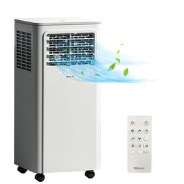 Мобільний кондиціонер SHINCO 3,5kW (7000BTU) з випускним шлангом, охолодження, вентиляція, осушення, для приміщень до 90м³, білий