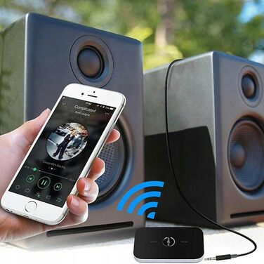 Retoo Bluetooth аудіоадаптер AUX RCA 2-в-1: передавач/приймач з низькою затримкою для MP3, TV, PC, авто, навушників, стереосистеми (3,5mm)