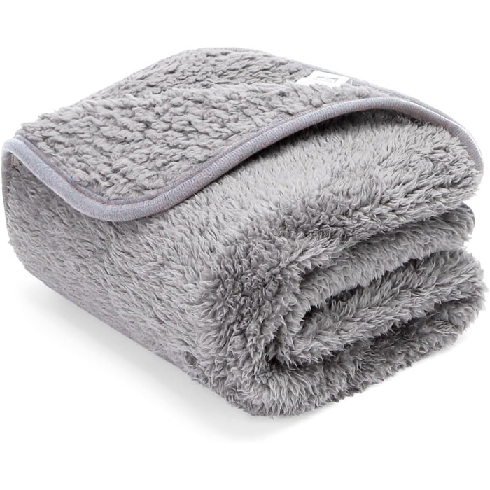 М'яка флісова підстилка для собак та котів Nobleza, 160 x 120 см (XXL, світло-сіра)