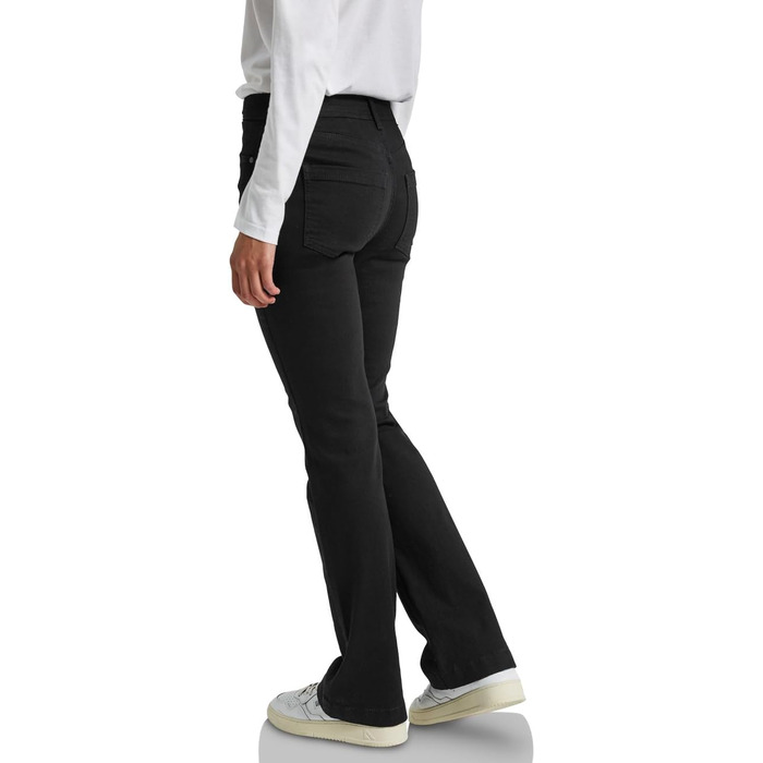Джинси жіночі Street One Bootcut 3716435, чорні, розмір 25W/28L, з ефектом потертості