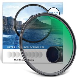 NEEWER 58mm Поляризаційний фільтр (Polfilter/CPL) - Зменшує відблиски, покращує контраст, HD скло