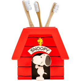 Peanuts Snoopy Toothbrush Holder – Makeup Brush/Pen Holder (Official Licensed Product) Franco