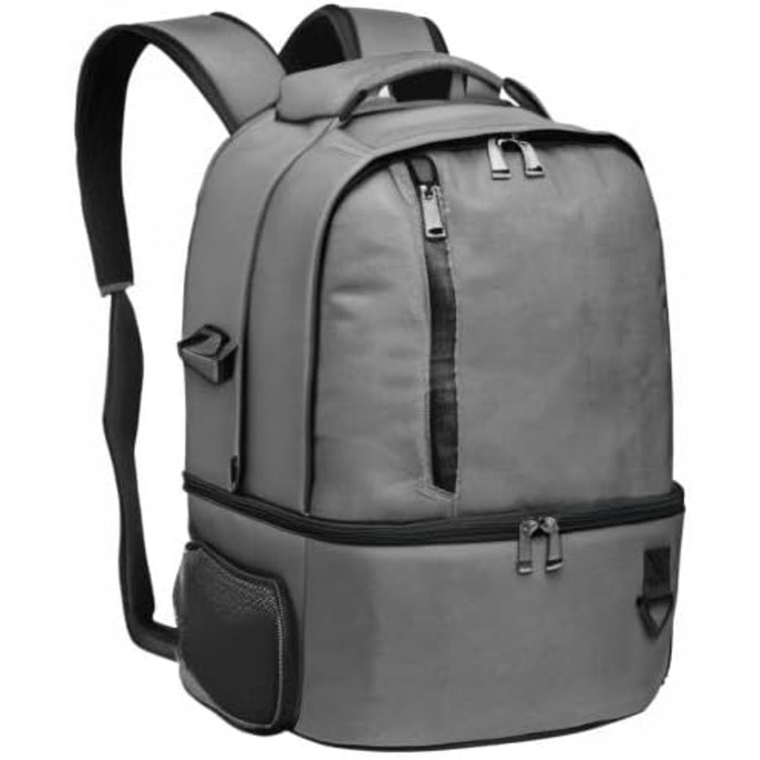 28L Insulated Cooler Backpack - Double Layer Thermal Rucksack for Picnics, Camping, and Travel (Gray)