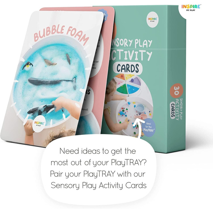 Inspire My Play - Tuff Tablet with Lid - Messy Play Tray for Toddlers - Sensory Play Bowls for Kids - Developmental Sensory Toy for Children with Disabilities