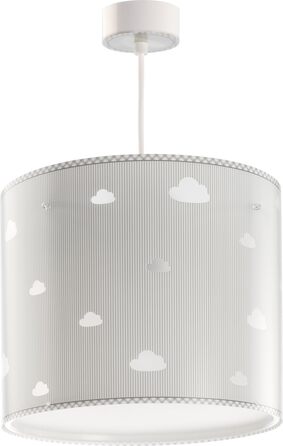 Children's Lamp Pendant Light Hanging Lamp Clouds Sweet Dreams Grey, 26 x 26 x 23 cm