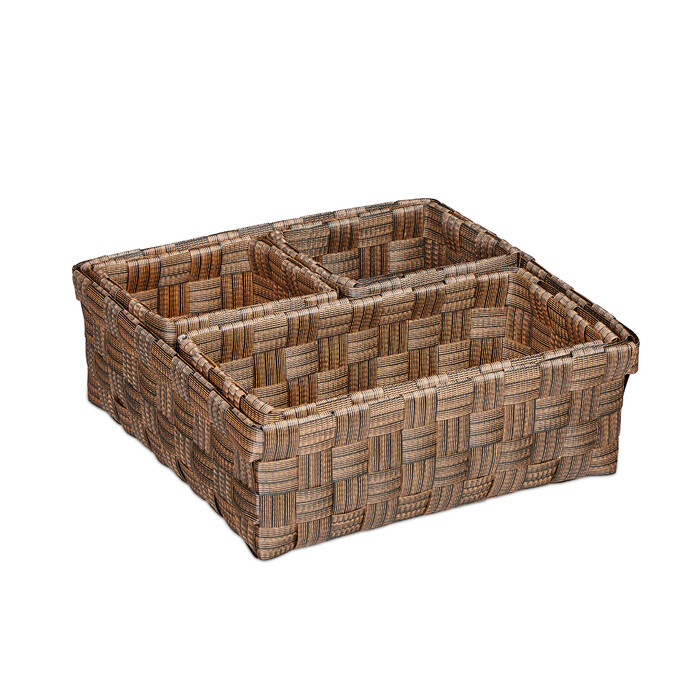 Relaxdays Storage Baskets, 4-Piece Set