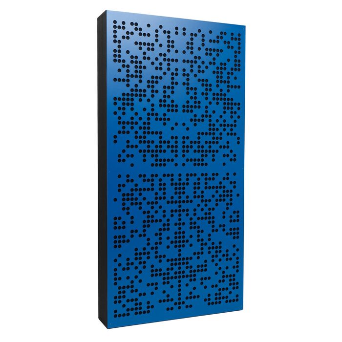 Акустична панель Bluetone Acoustics Binary AbFuser: звукопоглинаюча та дифузна панель для студії, домашнього кінотеатру та вітальні (100x50x5 см, синій)
