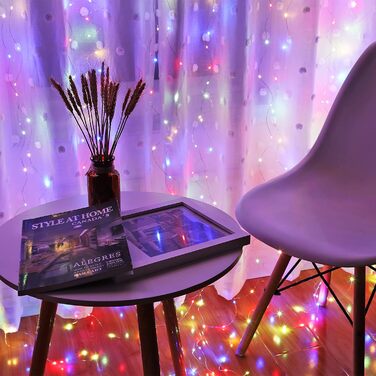 Лямпас LED 3x3м: 300 LED, тепле світло, 8 режимів, IP65, для дому та саду, декор для вечірки, весілля, Різдва