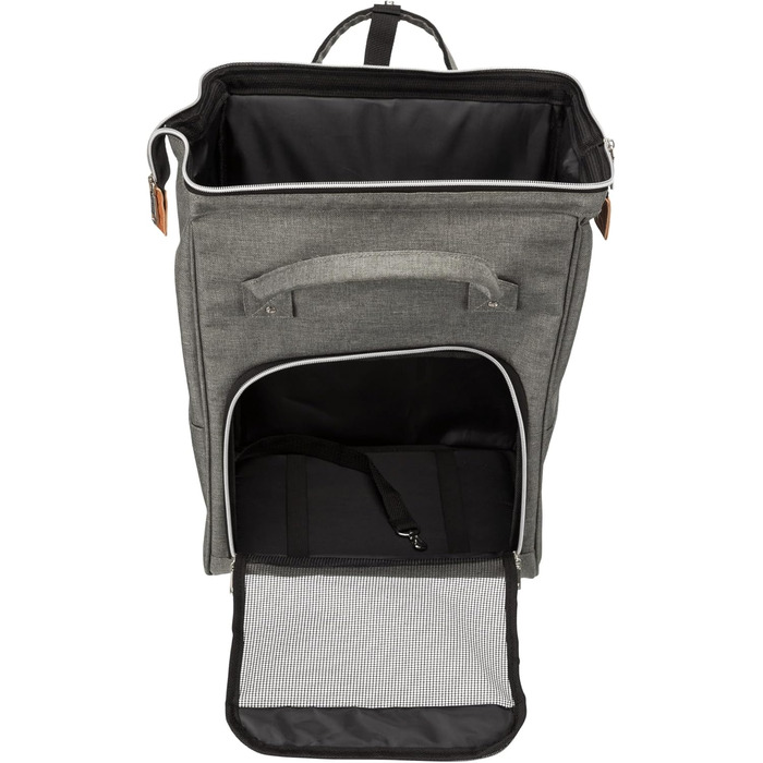 Рюкзак для собак TRIXIE AVA з металевим каркасом - відкривається зверху та спереду - з кишенями - коротка шлейка - знімна підкладка - 32 x 42 x 20 см - до 10 кг