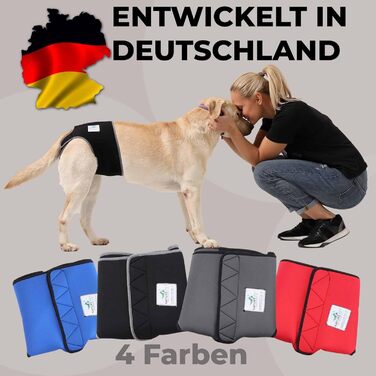 Incontinence pants for female dogs / Incontinence pants for male dogs / Dog protection pants made of high-quality, perforated neoprene, black, XS, (manufacturer size 1)