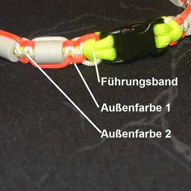 Нашийник для собак Pfoetchen-Welt EM-Keramik з паракорду. Персоналізація з ім'ям. Більше 100 000 варіантів.