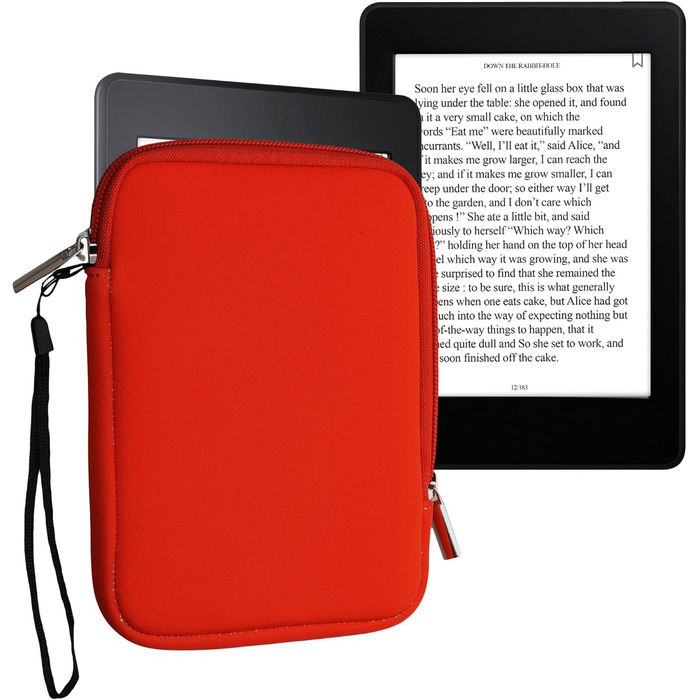 Чохол для eReader kwmobile - Неопренова сумка-чохол, захисний кейс - 17 x 12 x 2 см, внутрішні розміри 6' eReader (6' eReader, помаранчевий)