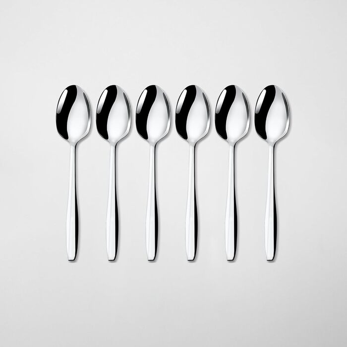 Нержавіюча сталева стололова посуд - набір 24 шт для 6 осіб. Елегантний набір для щоденного використання та особливих випадків. Стійкий до іржі.