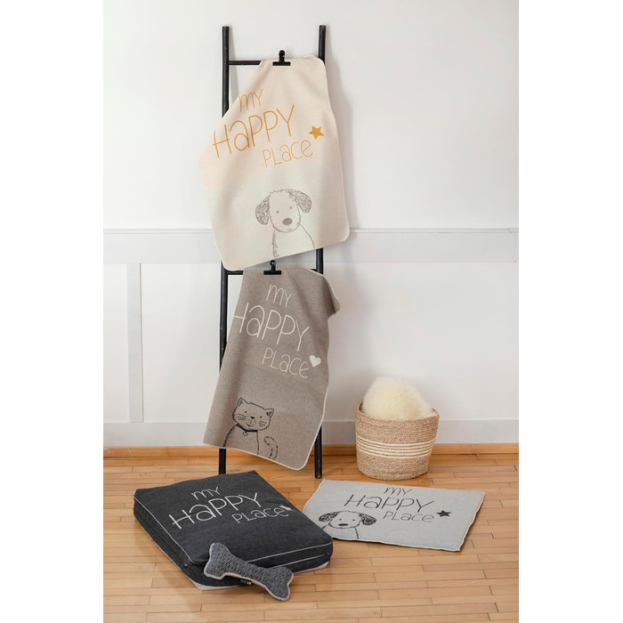 Квіткова ковдра для тварин David Fussenegger My Happy Place - 90x70 см, 85% бавовна, GRS сертифікат