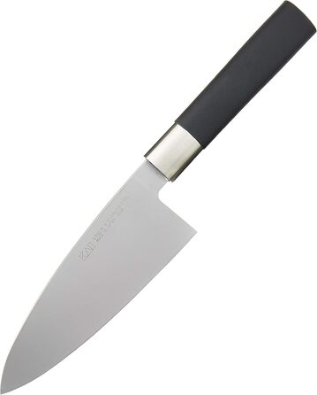 Японський ніж Деба KAI Wasabi Black 15 см, нержавіюча сталь 6A/1K6, поліпропіленова ручка, японське кухонне хакмессер