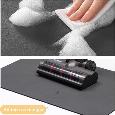 Підкладка під миску для кота JanYoo 50x35 см, вологостійка, антиковзаюча, сіра