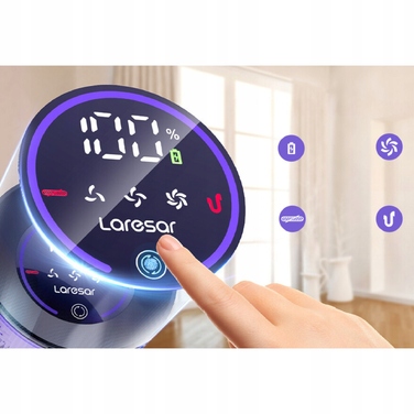 Вертикальний пилосос Laresar V7, жовтий/золотий