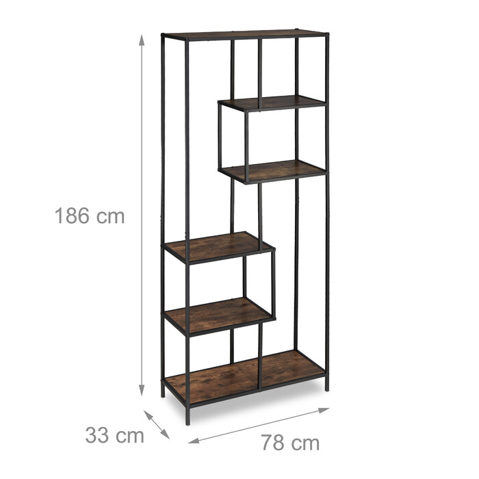 Regal Storage Unit in Industrial Style