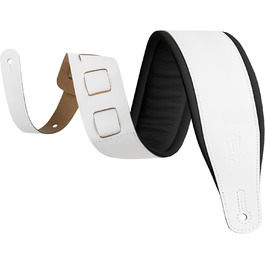 Гітарний ремінь Levy's Leathers Amped Series з шкіри (білий та чорний)