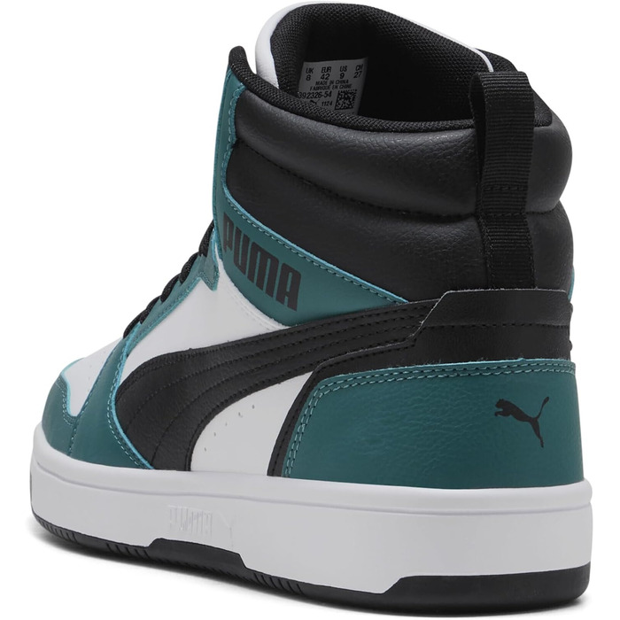 Кросівки Puma Rebound V6 Unisex (44.5 EU) – Emerald Ice, Чорний, Білий, Зелений