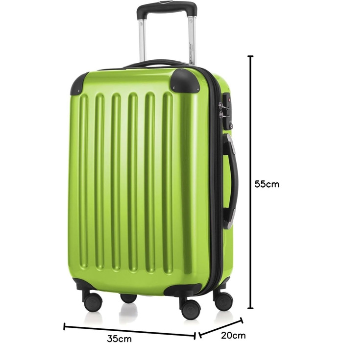 Чемодан Hauptstadtkoffer Unisex Alex TSA R2, 1 шт., набір, яблучно-зелений
