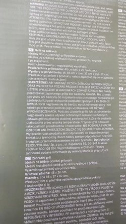 Вугільний гриль Gockowiak, 27 x 48 см