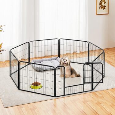 Клітка для собак Yaheetech з 8 секціями, 80x80 см, для дому та саду